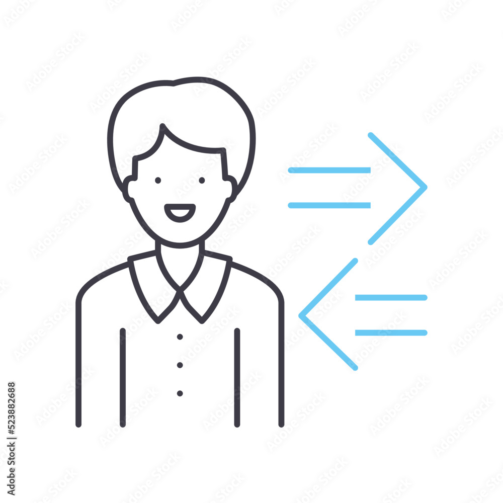 transfer line icon, outline symbol, vector illustration, concept sign transfer line icon, outline symbol, vector illustration, concept sign