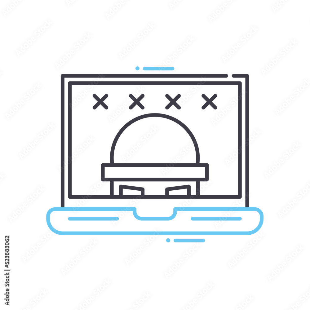 password fishing line icon, outline symbol, vector illustration, concept sign password fishing line icon, outline symbol, vector illustration, concept sign