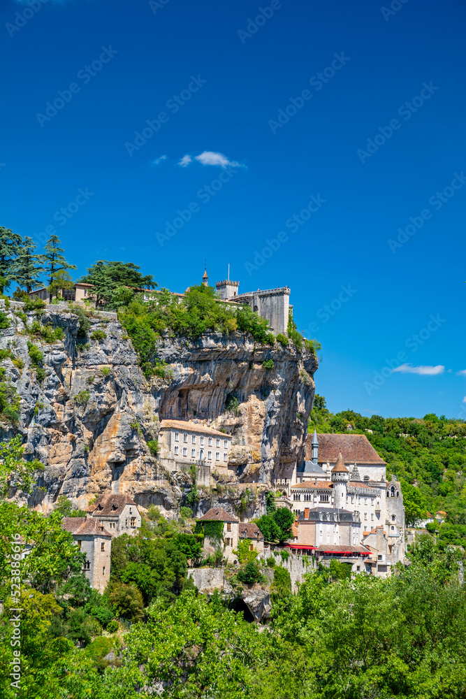 Rocamadour, beautiful french village on Lot valley, Occitanie,