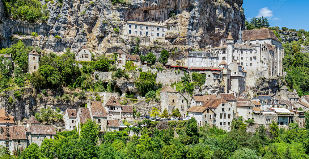 Rocamadour, beautiful french village on Lot valley, Occitanie,