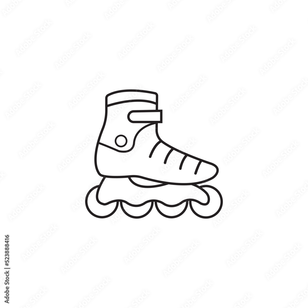 skates icon logo vector design template skates icon logo vector design template