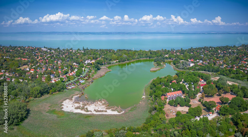 Wallpaper Mural Small fishing lake Sosto at the city of Siofok by Lake Balaton Torontodigital.ca