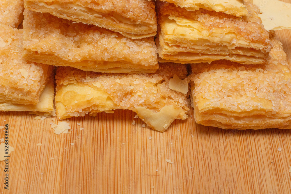 delicious puff pastry cookies filled with granulated suga delicious puff pastry cookies filled with granulated suga