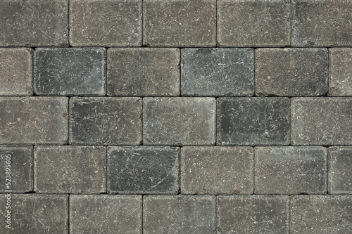 decorative tiles for the sidewalk. in the photo, a sidewalk tile in close-up