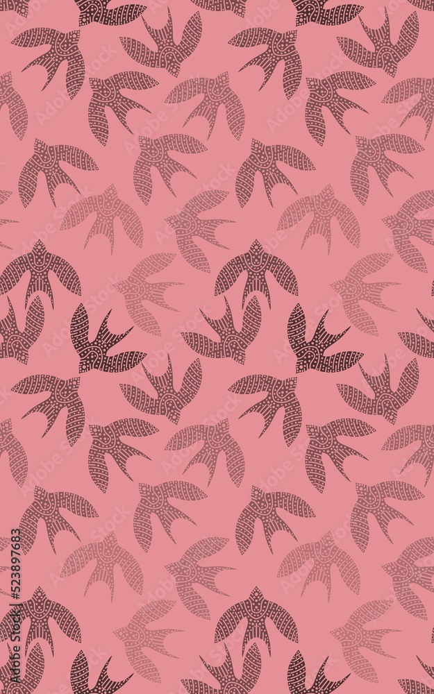 Ethnic animals seamless birds line art pattern for wrapping and clothes print and kids and accessories and fabrics Ethnic animals seamless birds line art pattern for wrapping and clothes print and kids and accessories and fabrics