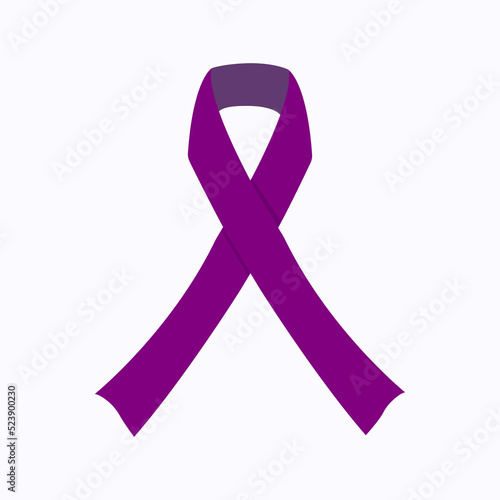 The purple awareness ribbon is a symbol of hope for pancreatic cancer epilepsy cystic fibrosis dementia and over seventy other causes