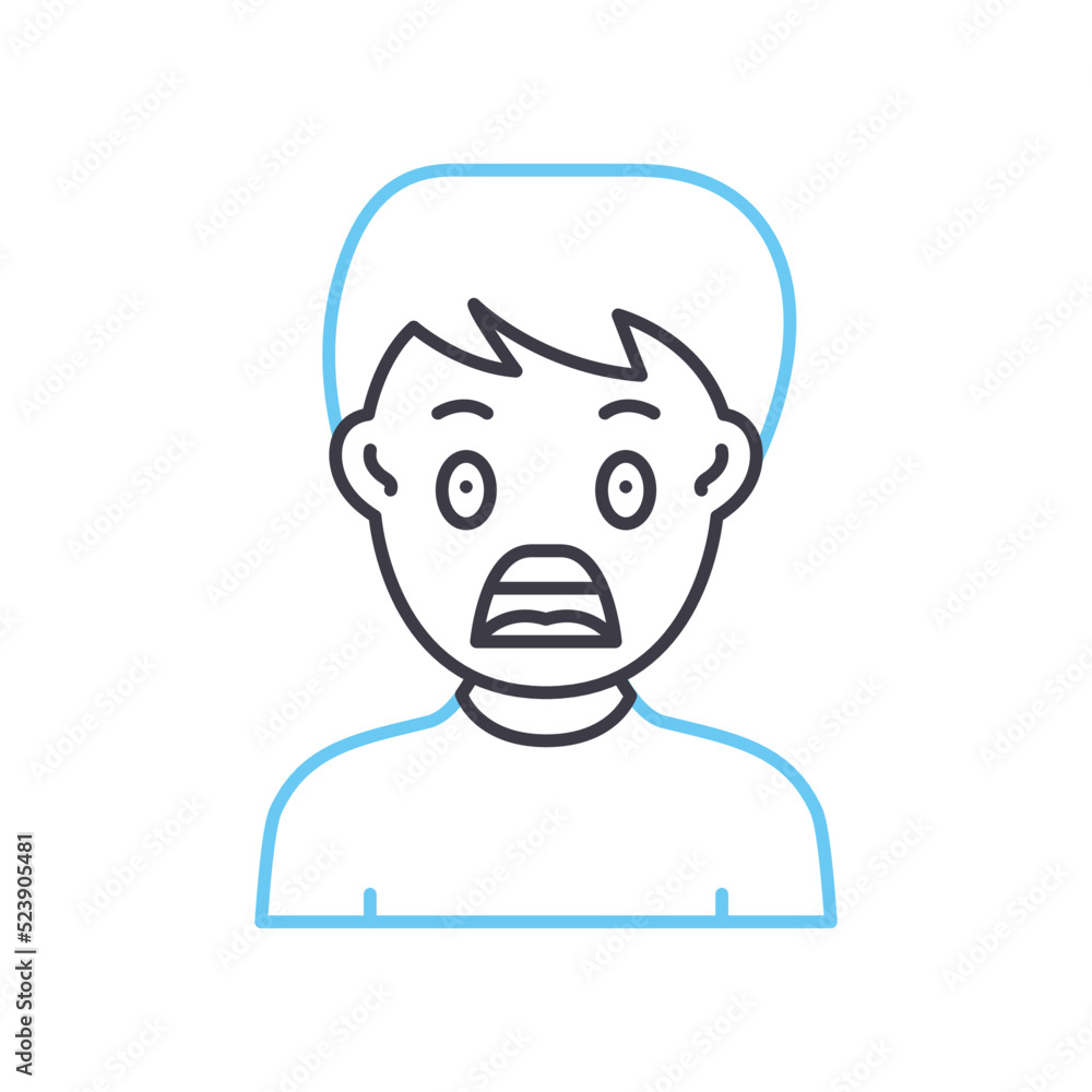 shock line icon, outline symbol, vector illustration, concept sign shock line icon, outline symbol, vector illustration, concept sign