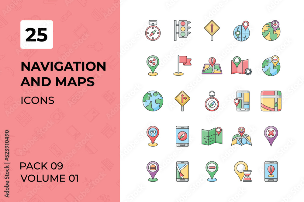 Navigation and Maps icons collection. Set contains such Icons as location, map, mobile, navigation, pin, placeholder, and more Navigation and Maps icons collection. Set contains such Icons as location, map, mobile, navigation, pin, placeholder, and more