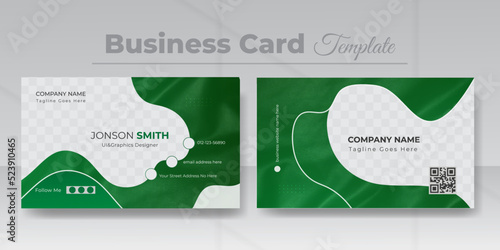 Corporate business identity or abstract business card design template.