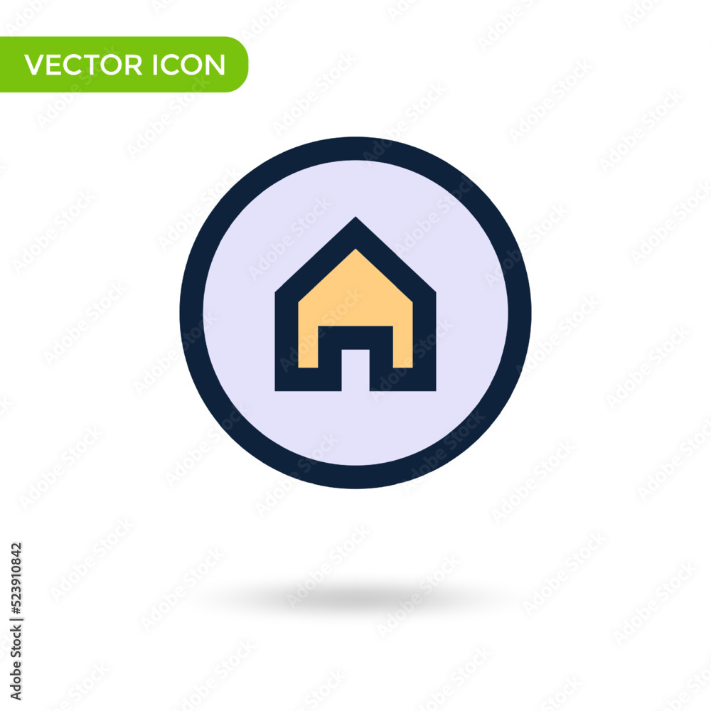 house line icon. minimal and creative icon isolated on white background. vector illustration symbol mark house line icon. minimal and creative icon isolated on white background. vector illustration symbol mark