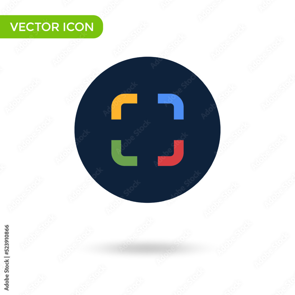 QR code scanner icon. minimal and creative icon isolated on white background. vector illustration symbol mark QR code scanner icon. minimal and creative icon isolated on white background. vector illustration symbol mark