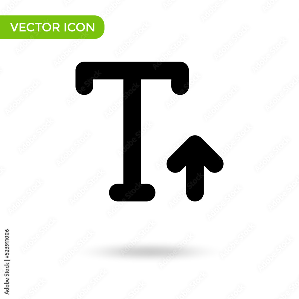 text resize icon letter t. minimal and creative icon isolated on white background. vector illustration symbol mark text resize icon letter t. minimal and creative icon isolated on white background. vector illustration symbol mark