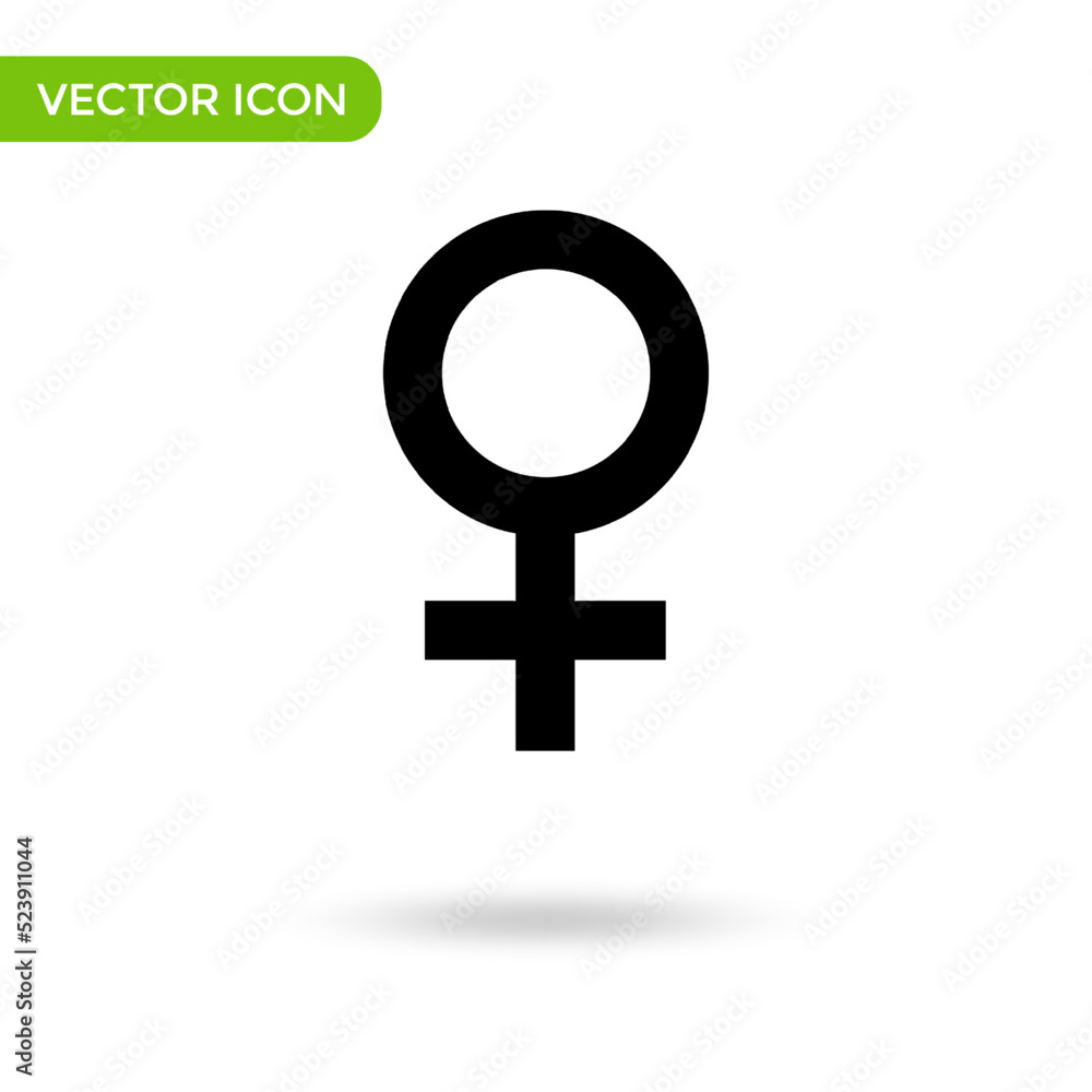 Female Symbol icon. minimal and creative icon isolated on white background. vector illustration symbol mark Female Symbol icon. minimal and creative icon isolated on white background. vector illustration symbol mark