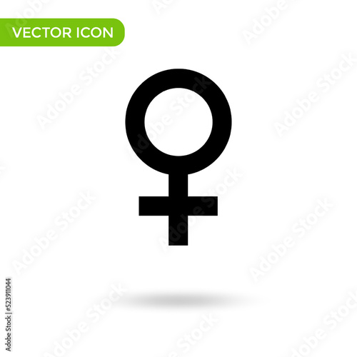 Female Symbol icon. minimal and creative icon isolated on white background. vector illustration symbol mark