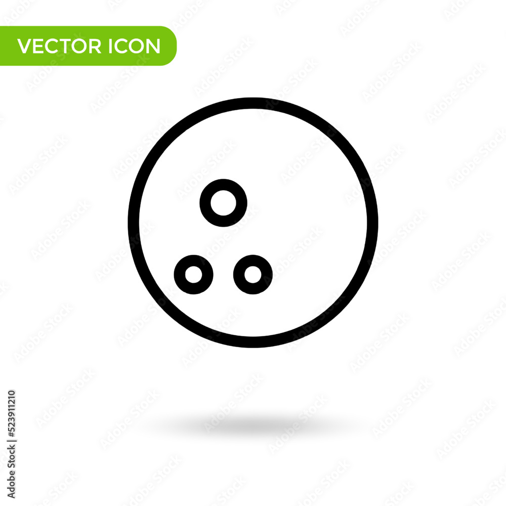 bowling ball icon. minimal and creative icon isolated on white background. vector illustration symbol mark bowling ball icon. minimal and creative icon isolated on white background. vector illustration symbol mark