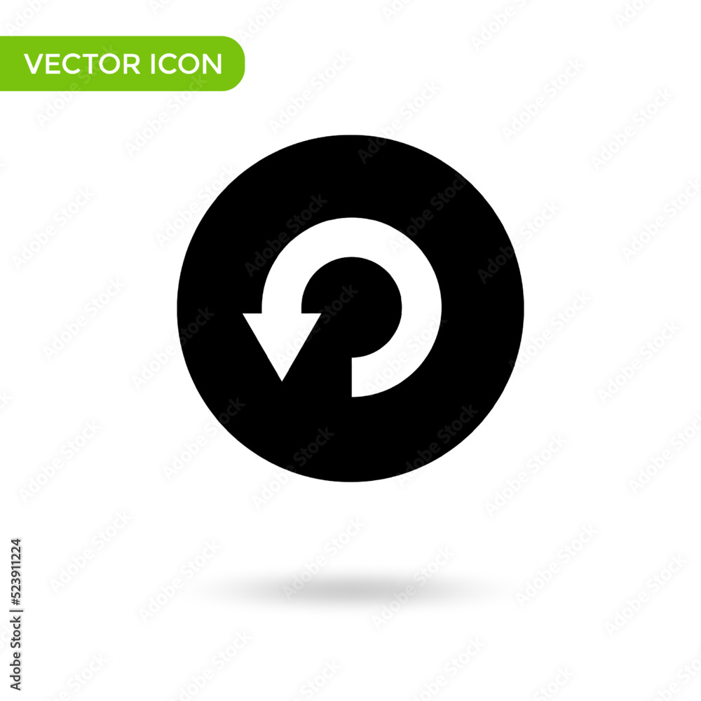 circle arrow icon. minimal and creative icon isolated on white background. vector illustration symbol mark circle arrow icon. minimal and creative icon isolated on white background. vector illustration symbol mark