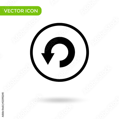 Free Download circle arrow icon. minimal and creative icon isolated on white background. vector illustration symbol mark - GFXLoad