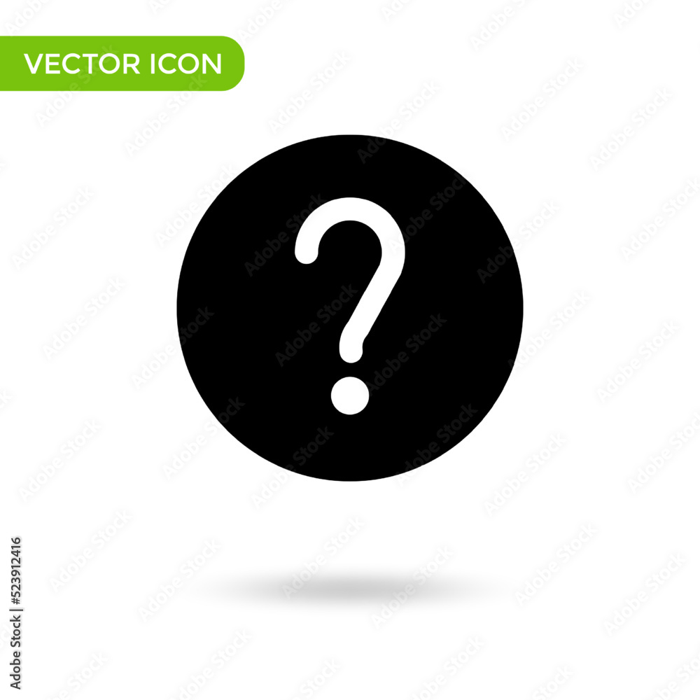 question mark icon. minimal and creative icon isolated on white background. vector illustration symbol mark question mark icon. minimal and creative icon isolated on white background. vector illustration symbol mark