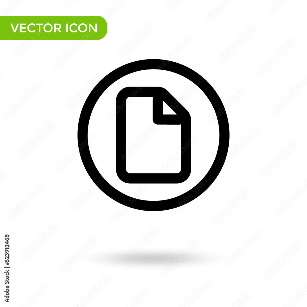document page icon. minimal and creative icon isolated on white background. vector illustration symbol mark document page icon. minimal and creative icon isolated on white background. vector illustration symbol mark