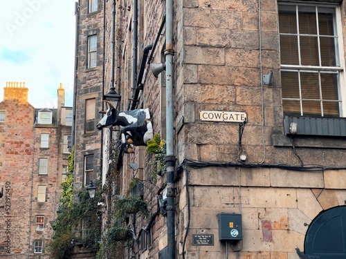 Old buildings in Cowgate, Edinburgh photo