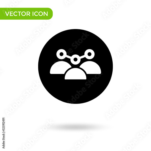 management cooperation icon. minimal and creative icon isolated on white background. vector illustration symbol mark