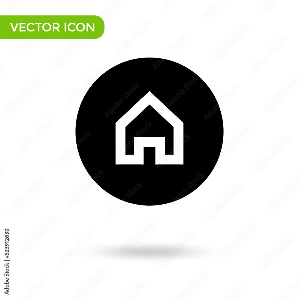 house line icon. minimal and creative icon isolated on white background. vector illustration symbol mark house line icon. minimal and creative icon isolated on white background. vector illustration symbol mark