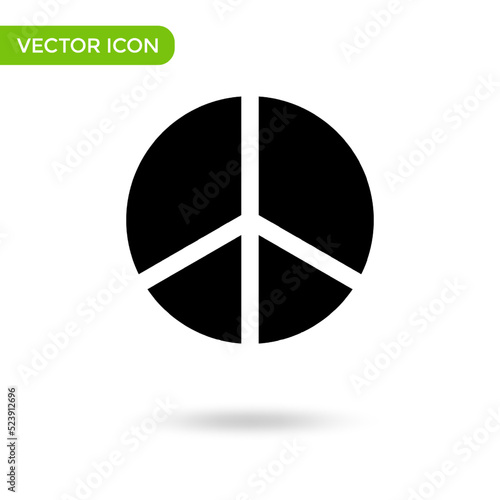 peace icon. minimal and creative icon isolated on white background. vector illustration symbol mark