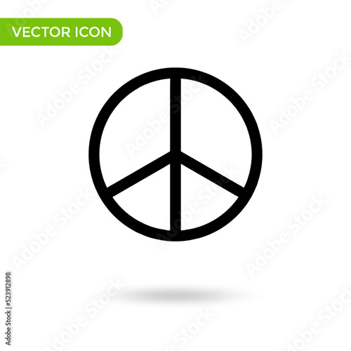 peace icon. minimal and creative icon isolated on white background. vector illustration symbol mark