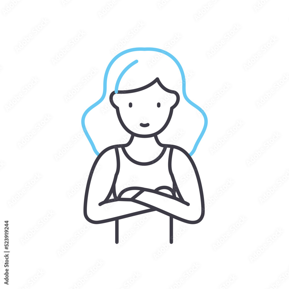 mother line icon, outline symbol, vector illustration, concept sign mother line icon, outline symbol, vector illustration, concept sign