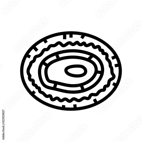 limpet sea shell beach line icon vector illustration photo