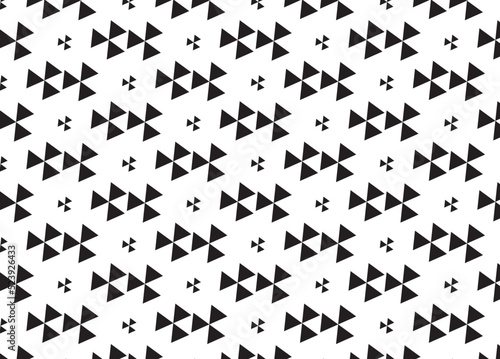 beautiful background fabric pattern with small triangles arranged in a row © Kingsakai
