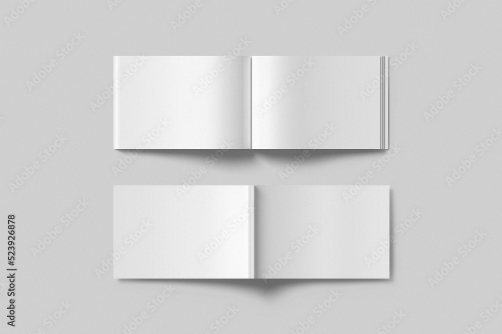 Obraz premium Landscape magazine, brochure, or catalog mockup