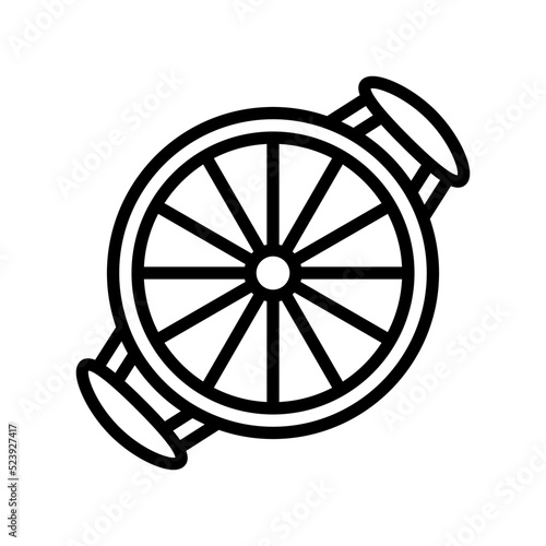 melon slicer cutter line icon vector illustration