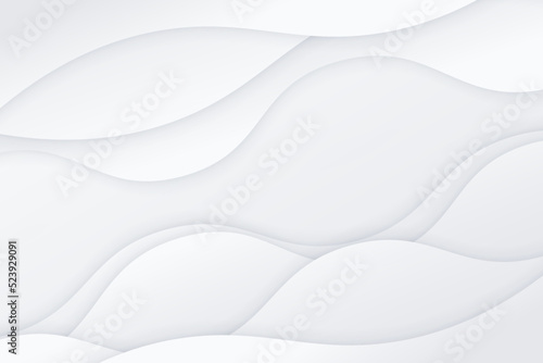 Abstract white gray gradient color curve background