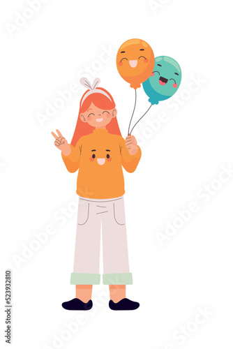 Wallpaper Mural girl celebrating smile day Torontodigital.ca