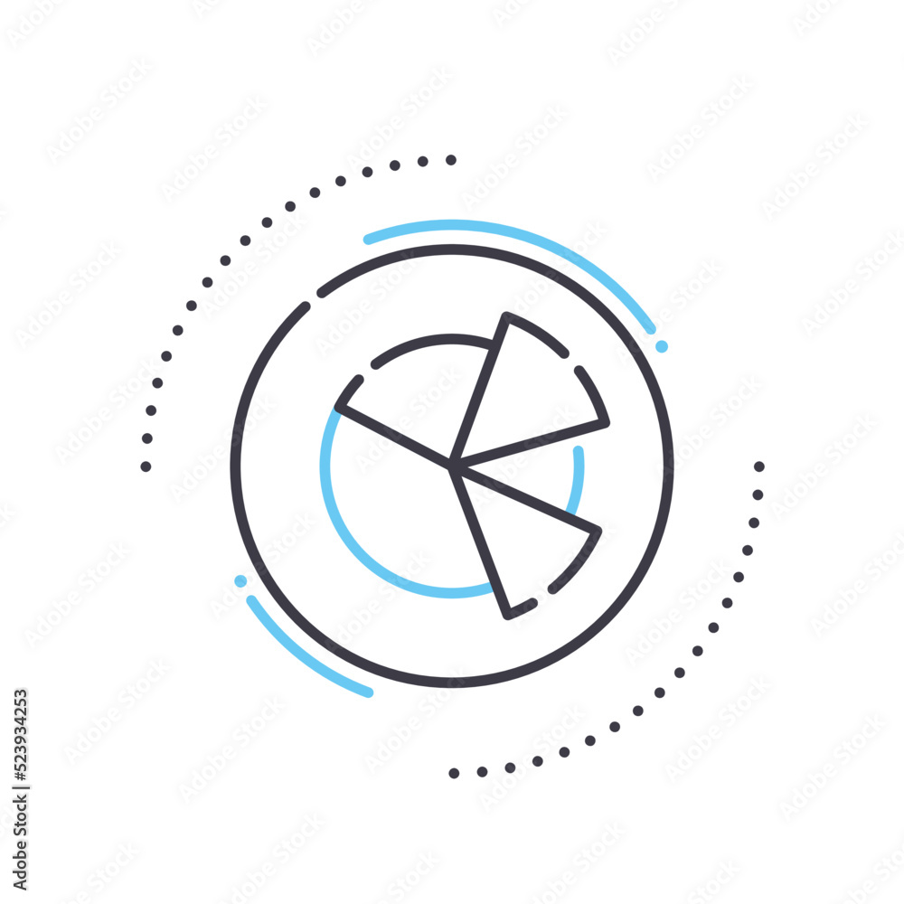 global data line icon, outline symbol, vector illustration, concept sign global data line icon, outline symbol, vector illustration, concept sign