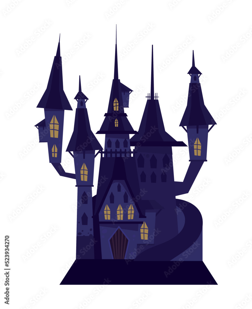 halloween creepy castle