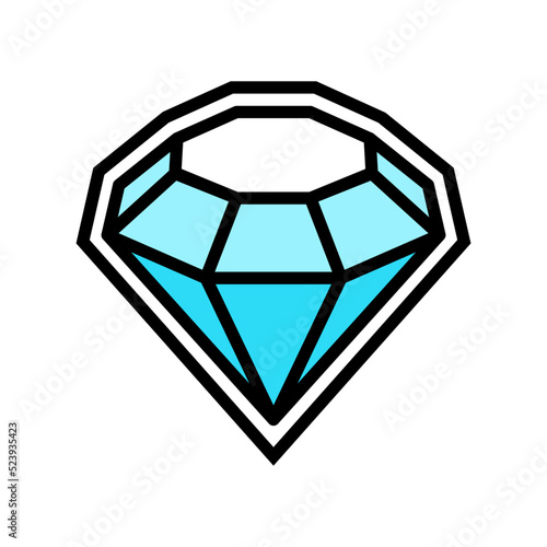diamond slot game color icon vector illustration