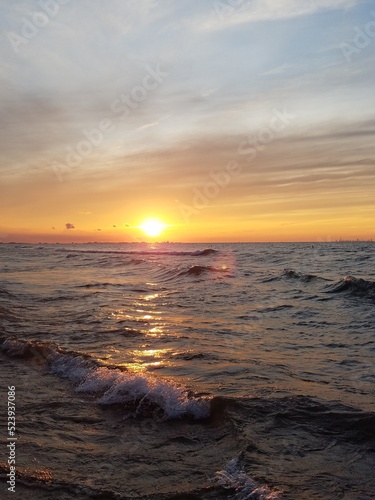 sunset at the lake