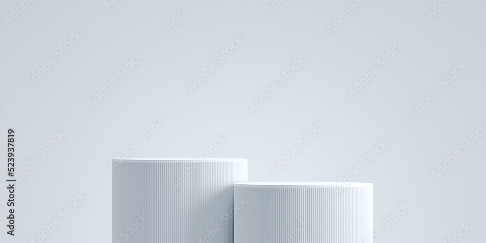 Minimal background.podium and white background for product presentation. 3d rendering illustration. Minimal background.podium and white background for product presentation. 3d rendering illustration.