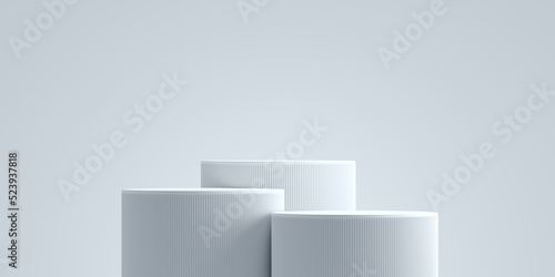 Minimal background. podium and white background for product presentation. 3d rendering illustration. photo