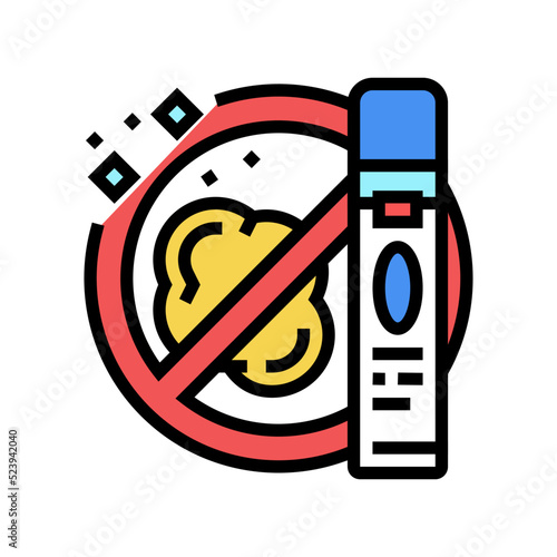 chewing gum remover detergent color icon vector illustration