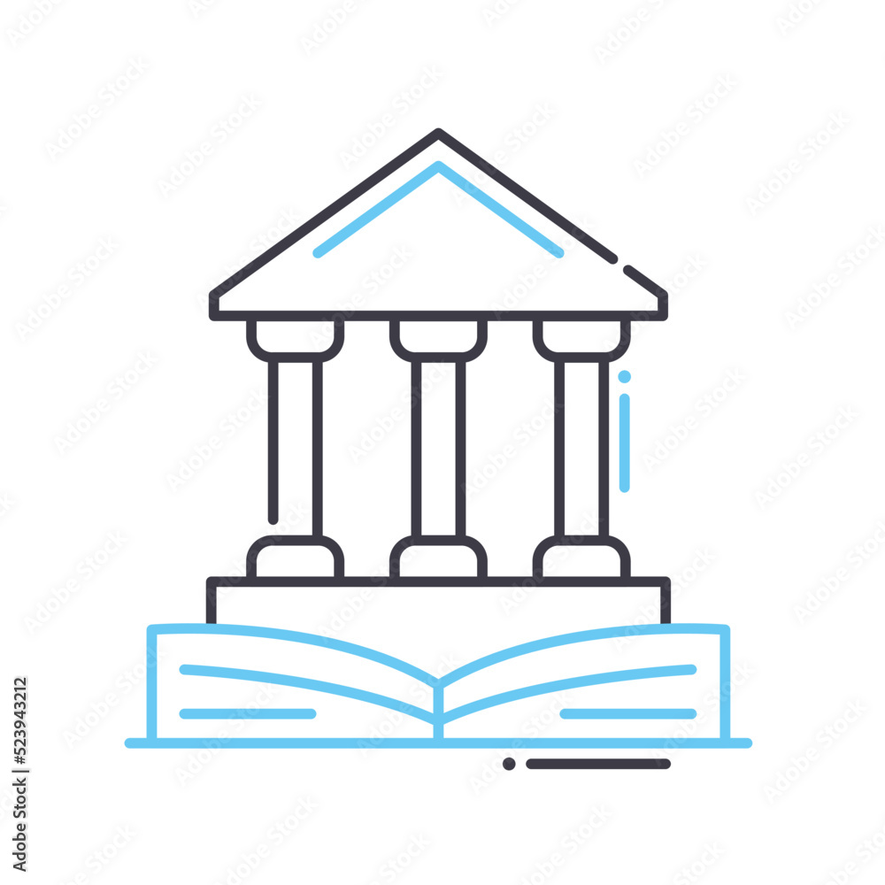 laws and regulations line icon, outline symbol, vector illustration, concept sign laws and regulations line icon, outline symbol, vector illustration, concept sign
