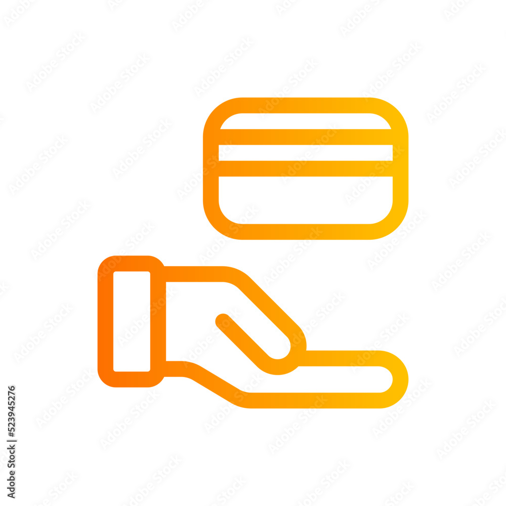 credit card gradient icon credit card gradient icon