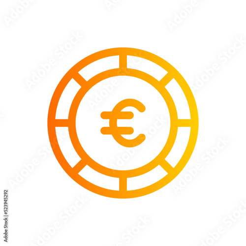 euro gradient icon