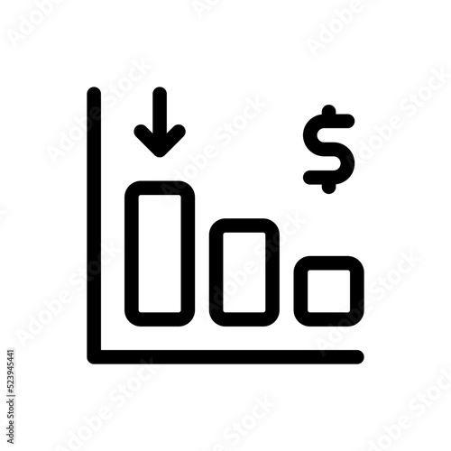 losses line icon