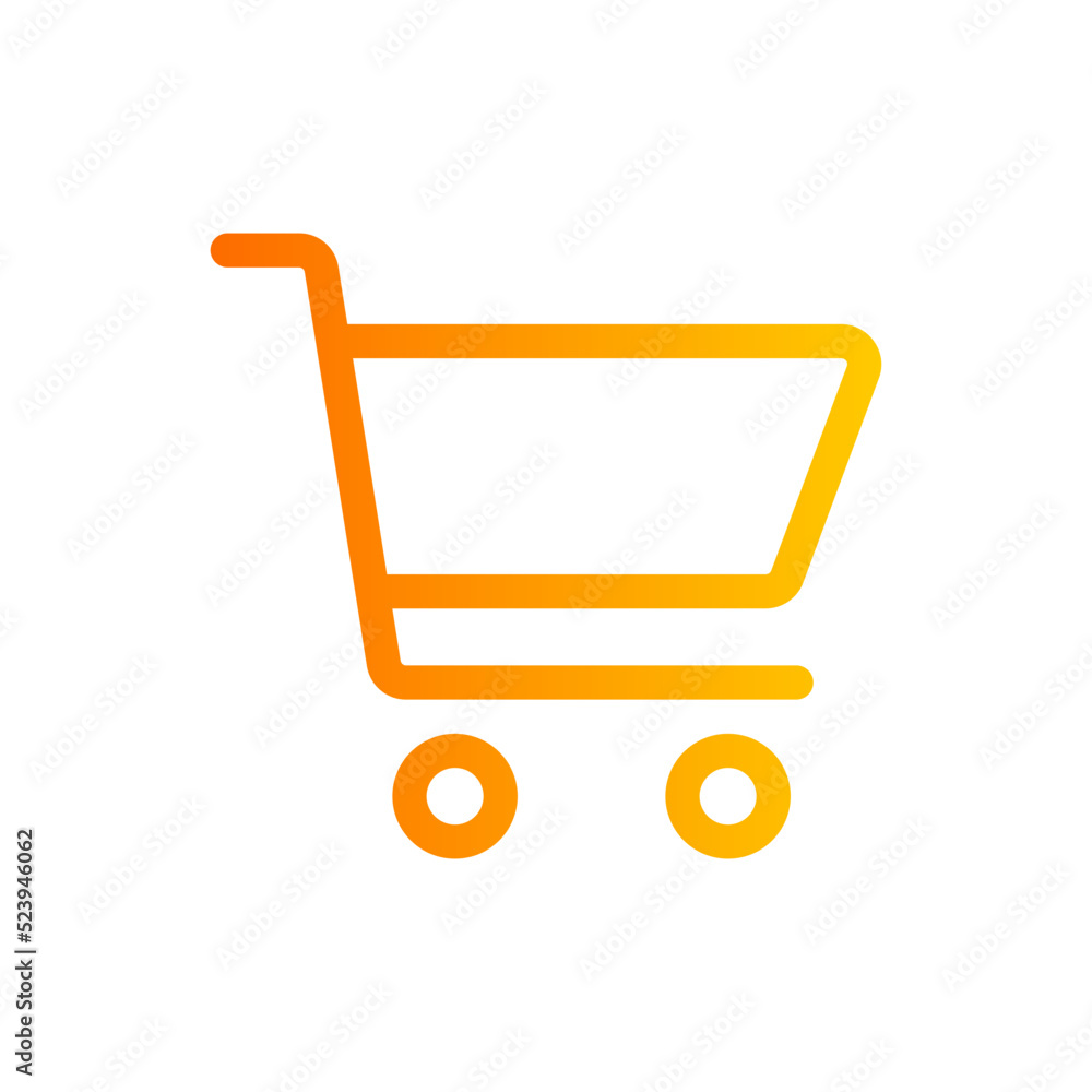 shopping cart gradient icon shopping cart gradient icon