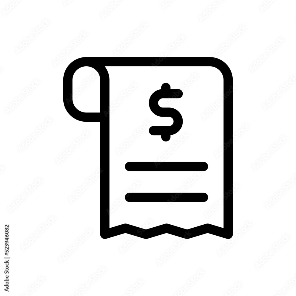 bill line icon bill line icon
