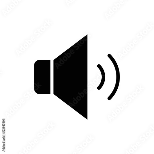 speaker icon vector design template simple and clean