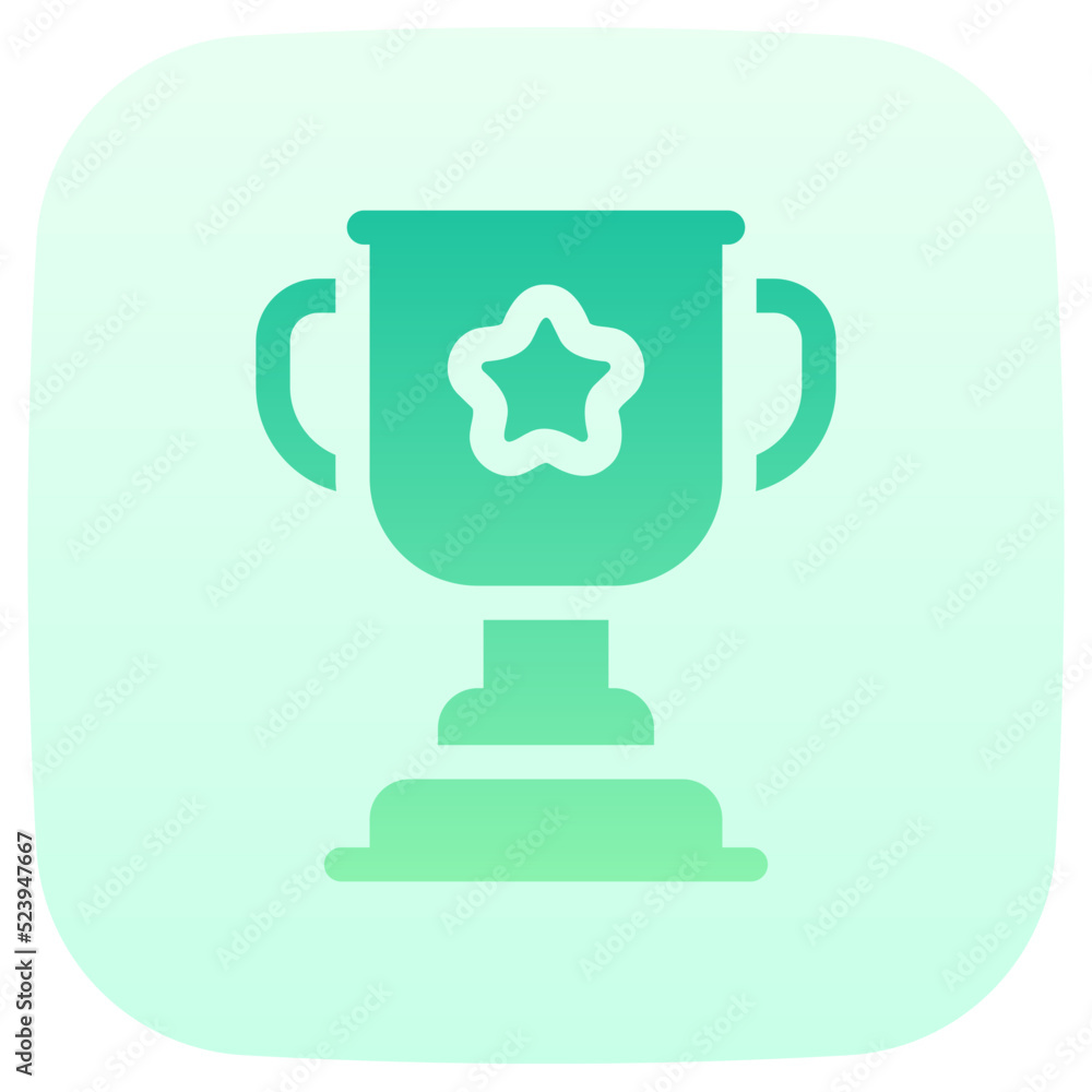 trophy flat gradient icon trophy flat gradient icon